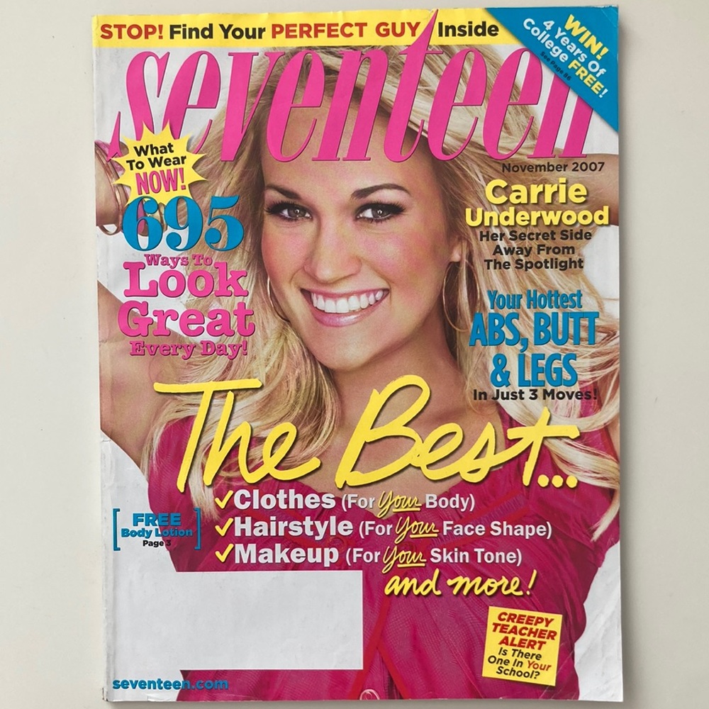 Carrie Underwood Seventeen Magazine 2007
